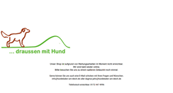 Desktop Screenshot of draussen-mit-hund.de
